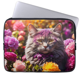 Capa Para Notebook Bolsa de laptop - Design de gato Na moda
