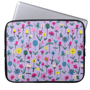 Capa Para Notebook Bolsa de laptop do Jardim Flor Lilac