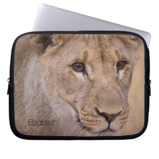 Capa Para Notebook Bolsa de laptop do Leão Africano Personalizado
