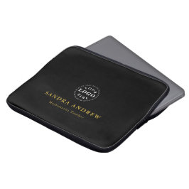 Capa Para Notebook Bolsa de laptop do logotipo elegante com nome e tí