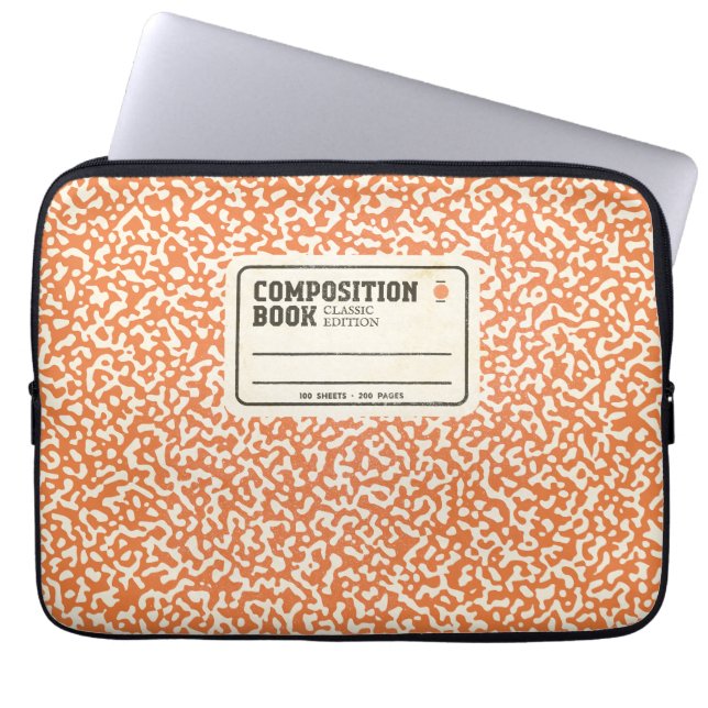 Capa Para Notebook Bolsa de laptop do notebook de composição laranja (Frente)