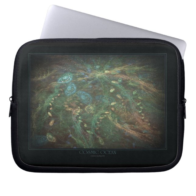 Capa Para Notebook Bolsa de laptop do Oceano Cósmico (Frente)