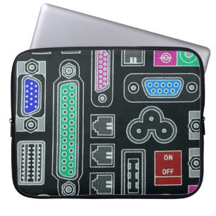 Capa Para Notebook Bolsa de laptop do padrão de entrada do Geek do co