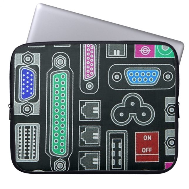 Capa Para Notebook Bolsa de laptop do padrão de entrada do Geek do co (Frente)