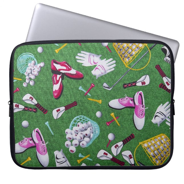 Capa Para Notebook Bolsa de laptop do padrão Girly Golf (Frente)