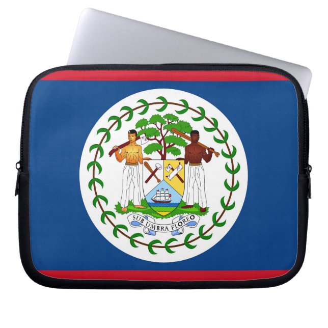 Capa Para Notebook Bolsa de laptop do Sinalizador Belize (Frente)