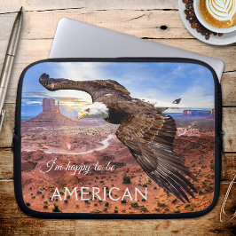 Capa Para Notebook Bolsa de laptop do Vale do Monumento Bald Eagle