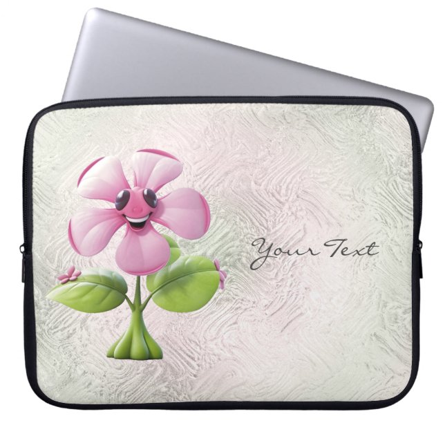 Capa Para Notebook Bolsa de laptop do ventilador rosa (Frente)