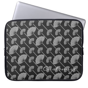 Capa Para Notebook Bolsa de laptop dos ventiladores florais com penas