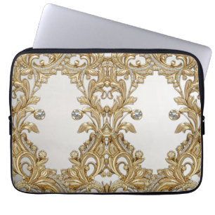 Capa Para Notebook Bolsa de laptop Dourada decorativa