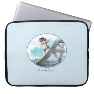 Capa Para Notebook Bolsa de laptop em torre Eiffel - Divertida (Vário