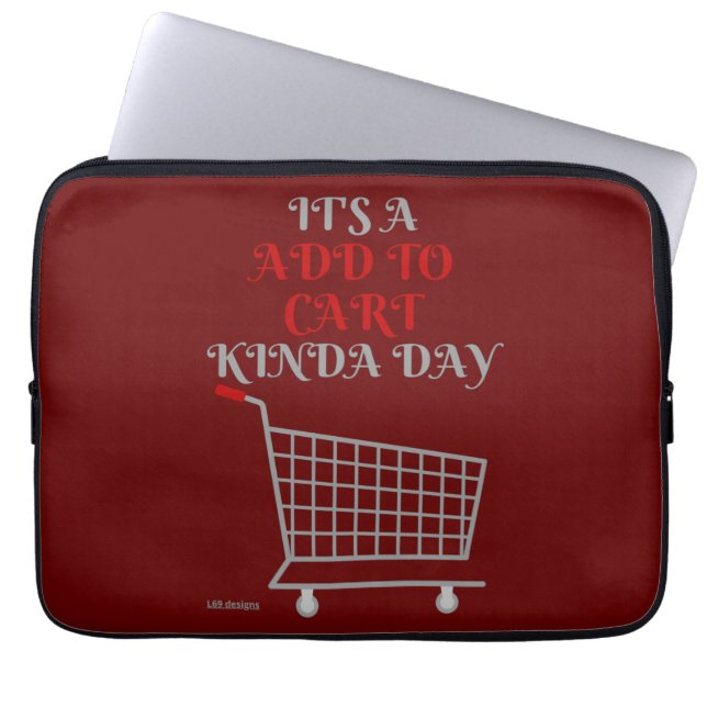 Capa Para Notebook bolsa de laptop engraçada "ADICIONAR AO CARTÃO" (Frente)