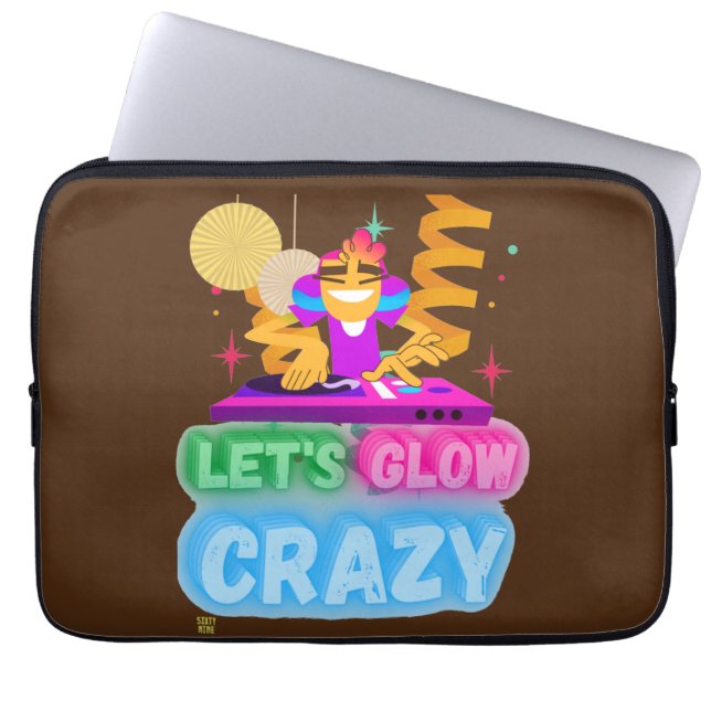 Capa Para Notebook bolsa de laptop engraçada "GLOW CRAZY" (Frente)
