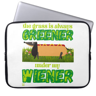 Capa Para Notebook bolsa de laptop engraçada "MY WIENER"
