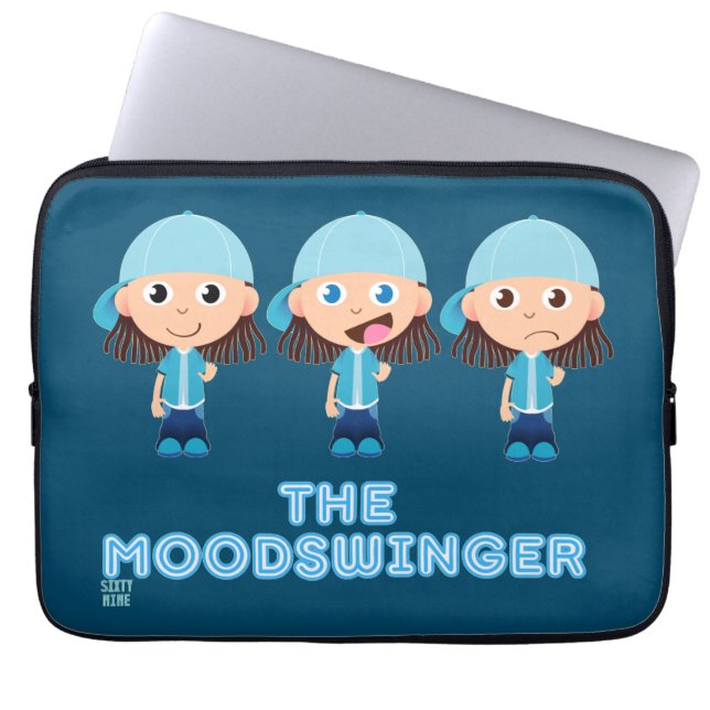 Capa Para Notebook bolsa de laptop engraçada "O MOODSWINGER" (Frente)
