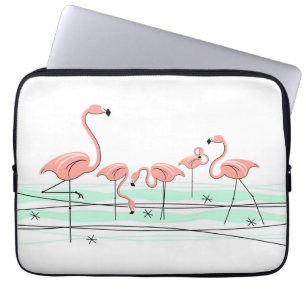 Capa Para Notebook Bolsa de laptop Flamingo Ocean Line