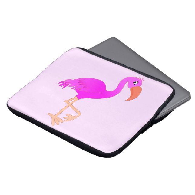 Capa Para Notebook Bolsa de laptop Flamingo Rosa (Frente Topo)