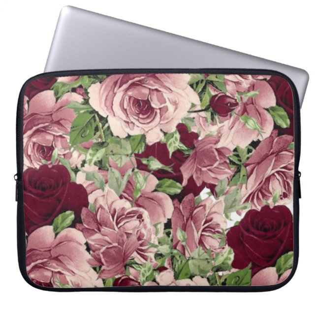 Capa Para Notebook Bolsa de laptop Floral (Frente)