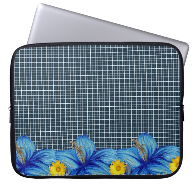 Capa Para Notebook Bolsa de laptop Floral (Frente)