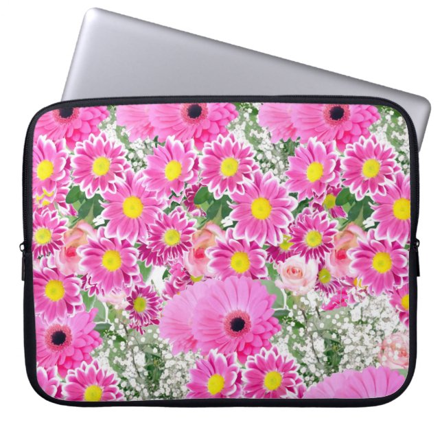 Capa Para Notebook Bolsa de laptop Floral (Frente)