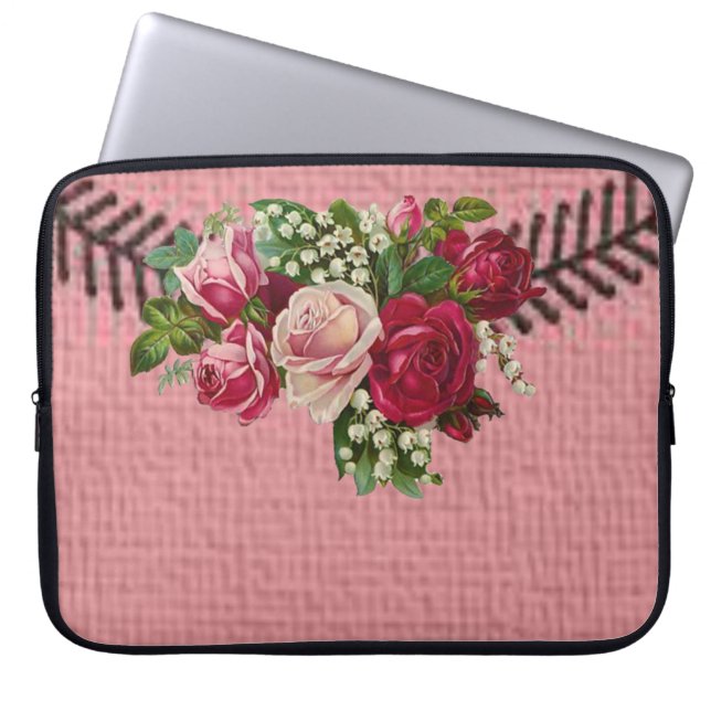 Capa Para Notebook Bolsa de laptop Floral (Frente)