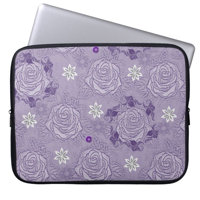 Capa Para Notebook Bolsa de laptop Floral (Frente)