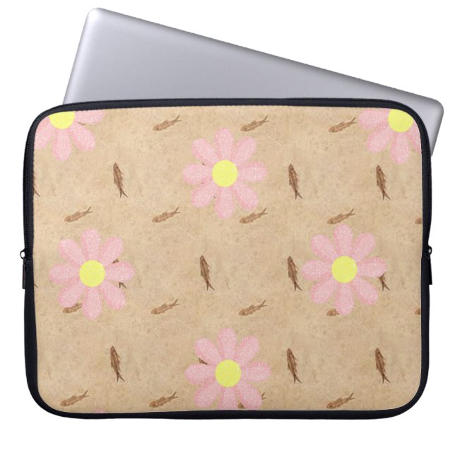 Capa Para Notebook Bolsa de laptop Floral (Frente)