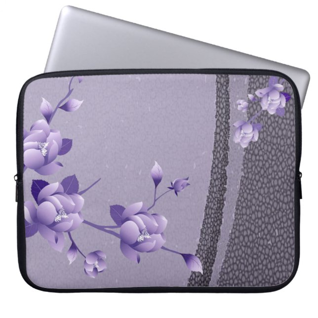 Capa Para Notebook Bolsa de laptop Floral (Frente)