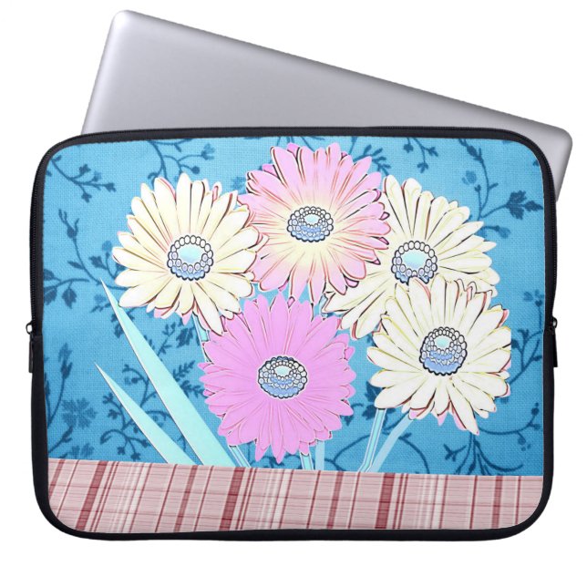 Capa Para Notebook Bolsa de laptop Floral (Frente)