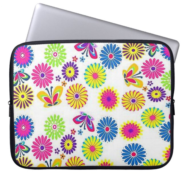 Capa Para Notebook Bolsa de laptop Floral (Frente)