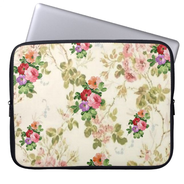 Capa Para Notebook Bolsa de laptop Floral (Frente)