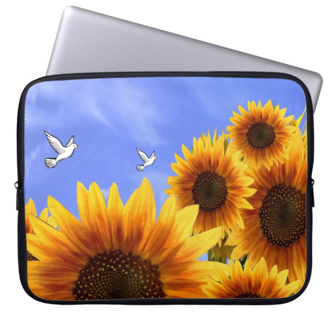 Capa Para Notebook Bolsa de laptop Floral (Frente)