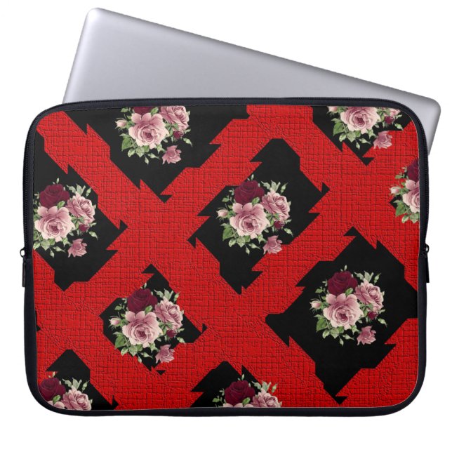 Capa Para Notebook Bolsa de laptop Floral (Frente)