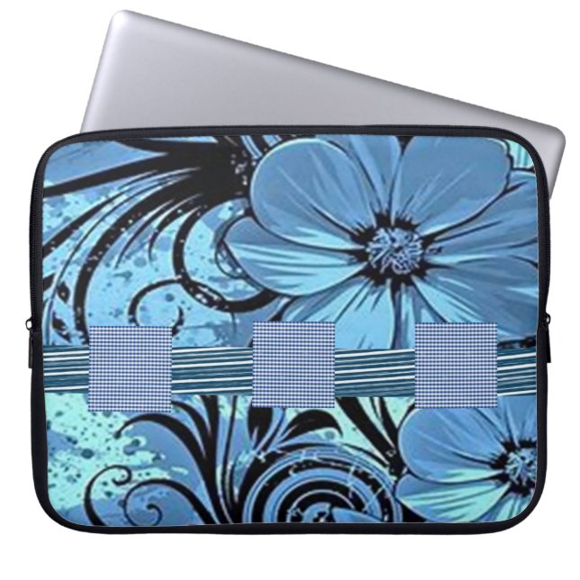 Capa Para Notebook Bolsa de laptop Floral (Frente)