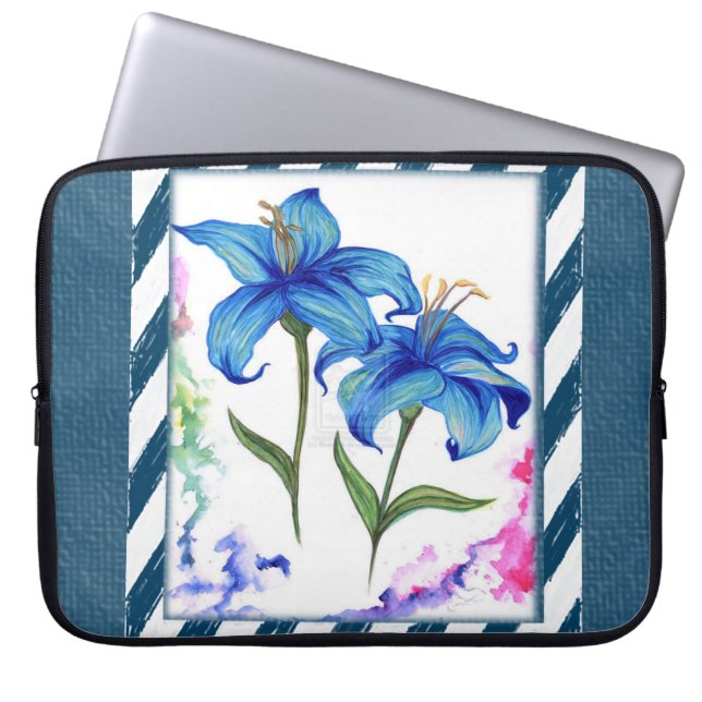 Capa Para Notebook Bolsa de laptop Floral (Frente)