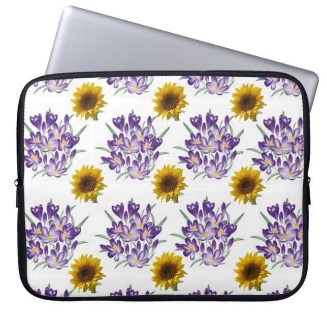 Capa Para Notebook Bolsa de laptop Floral (Frente)