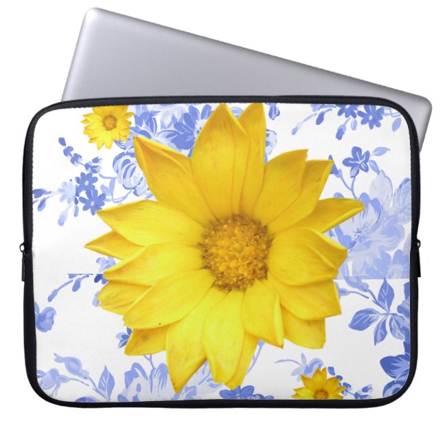 Capa Para Notebook Bolsa de laptop Floral (Frente)