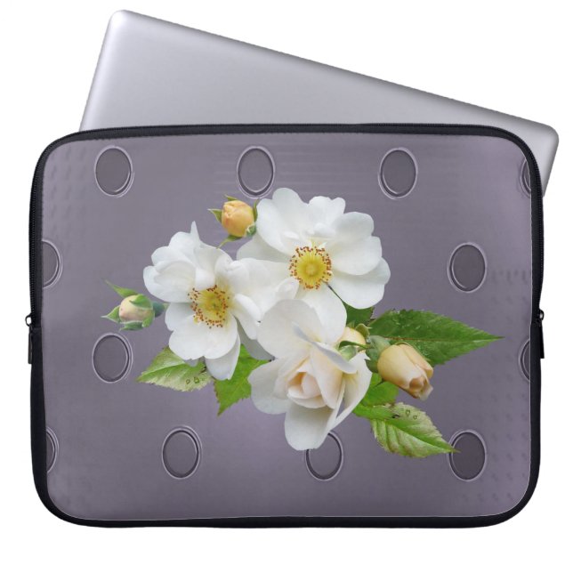 Capa Para Notebook Bolsa de laptop Floral (Frente)