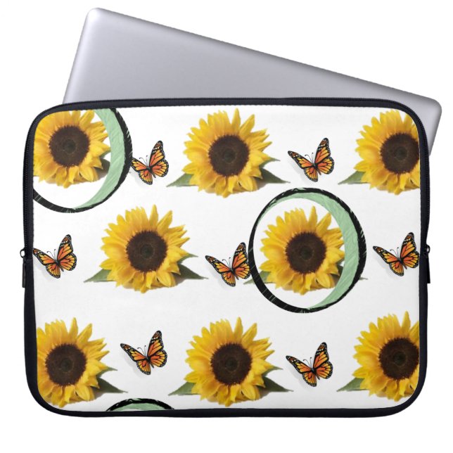 Capa Para Notebook Bolsa de laptop Floral (Frente)