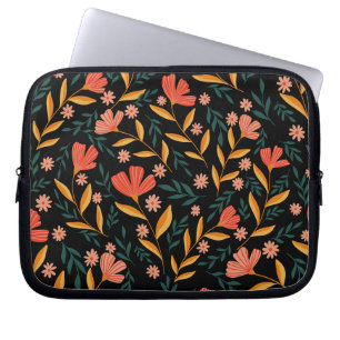 Capa Para Notebook Bolsa de laptop Floral do Flor da Noite