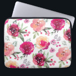 Capa Para Notebook Bolsa de laptop Floral Rosa<br><div class="desc">============ ABOUT ESTE DESIGN =========================== Os tons das flores e do padrão das folhas em uma bolsa de laptop fazem uma incrível declaração de moda. ADICIONE seu nome, sua redação inicial, qualquer texto ou adicione fotos para personalizar ou dar como presente. CAPAS DE IPHONE CORRESPONDENTE e gabinete iPad disponíveis. Perfeito...</div>