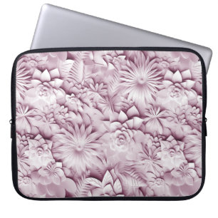 Capa Para Notebook Bolsa de laptop Floral Rosa