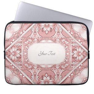 Capa Para Notebook Bolsa de laptop Floral Rosa