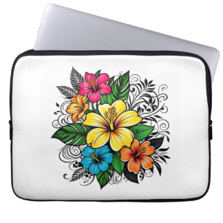 Capa Para Notebook Bolsa de laptop Floral Vibrante