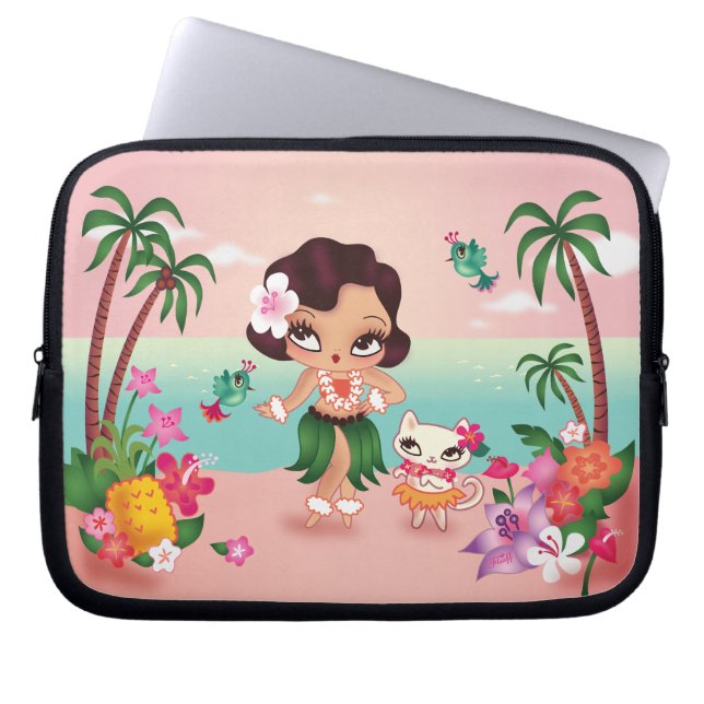Capa Para Notebook Bolsa de laptop Fluff Hula Lulu (Frente)