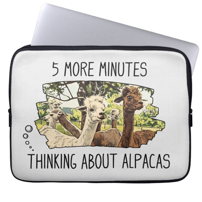 Capa Para Notebook Bolsa de laptop Funny Alpacas (Frente)