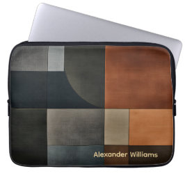 Capa Para Notebook Bolsa de Laptop Geométrica Moderna e Terrosa Perso