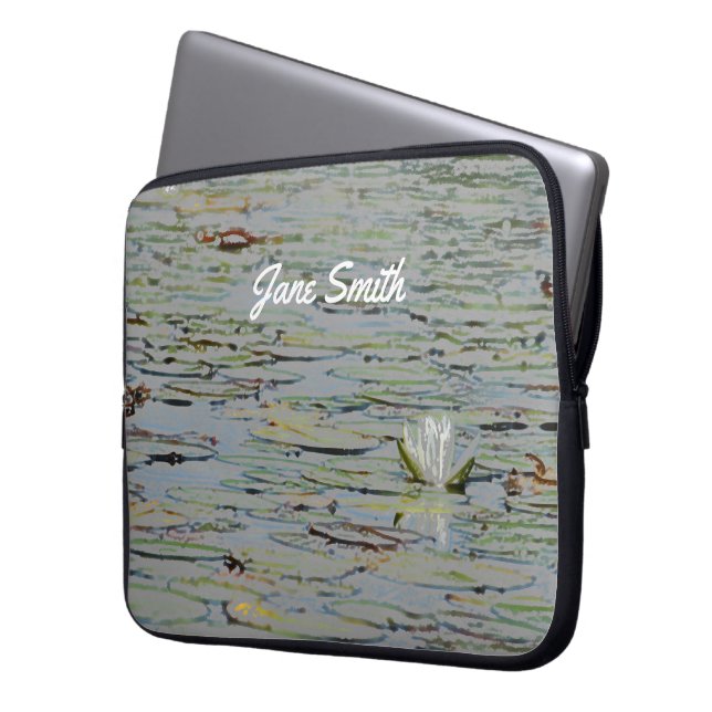 Capa Para Notebook Bolsa de laptop I do Lago Waterlily Pond Lake (Frente Esquerda)