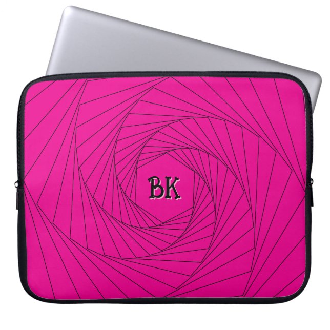 Capa Para Notebook Bolsa de laptop - Illusão óptica de perspectiva (Frente)