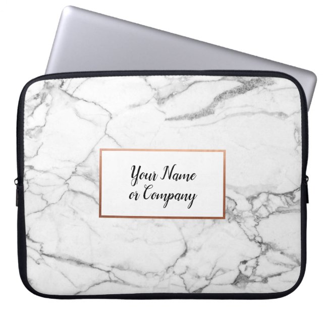 Capa Para Notebook Bolsa de laptop iMac Rosa e Marble personalizada (Frente)